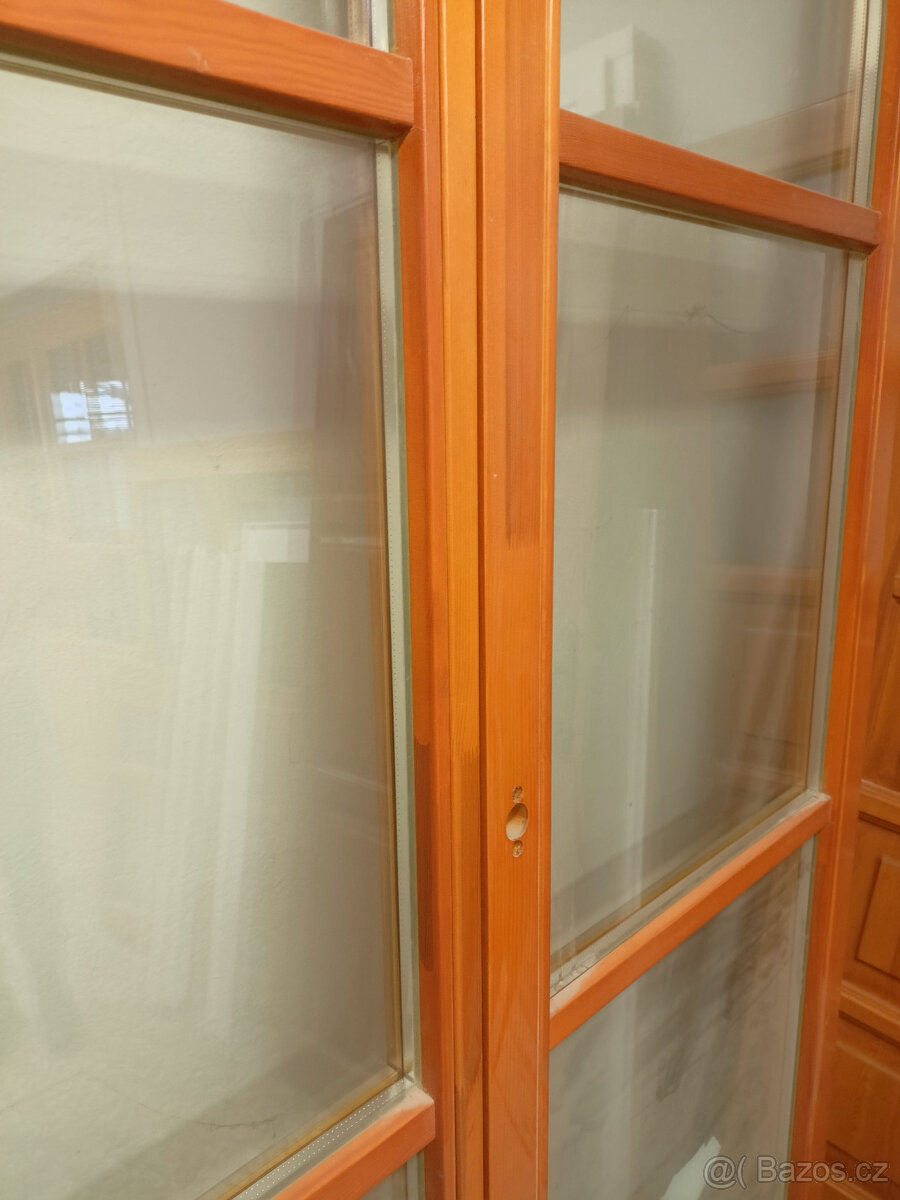 dřevěné balkónové okno/dveře EURO 68 - 2