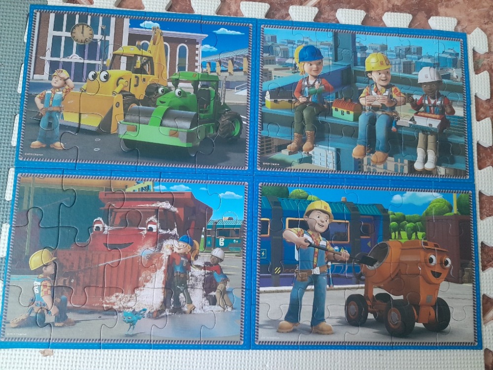 Puzzle Bořek stavitel 4x - 2