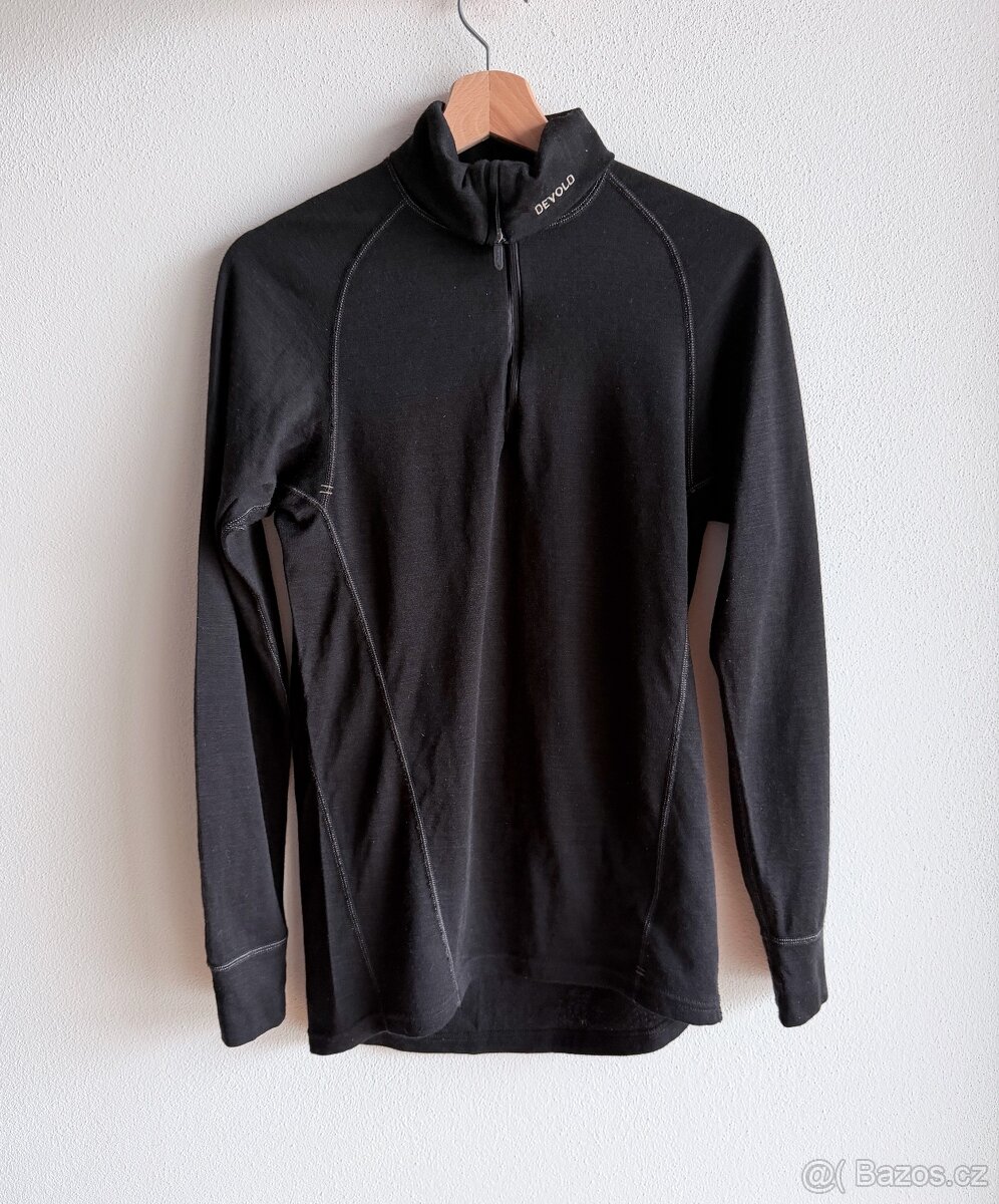 Nový rolák Devold Duo Active Merino 205 Zip Neck Man M Black - 2