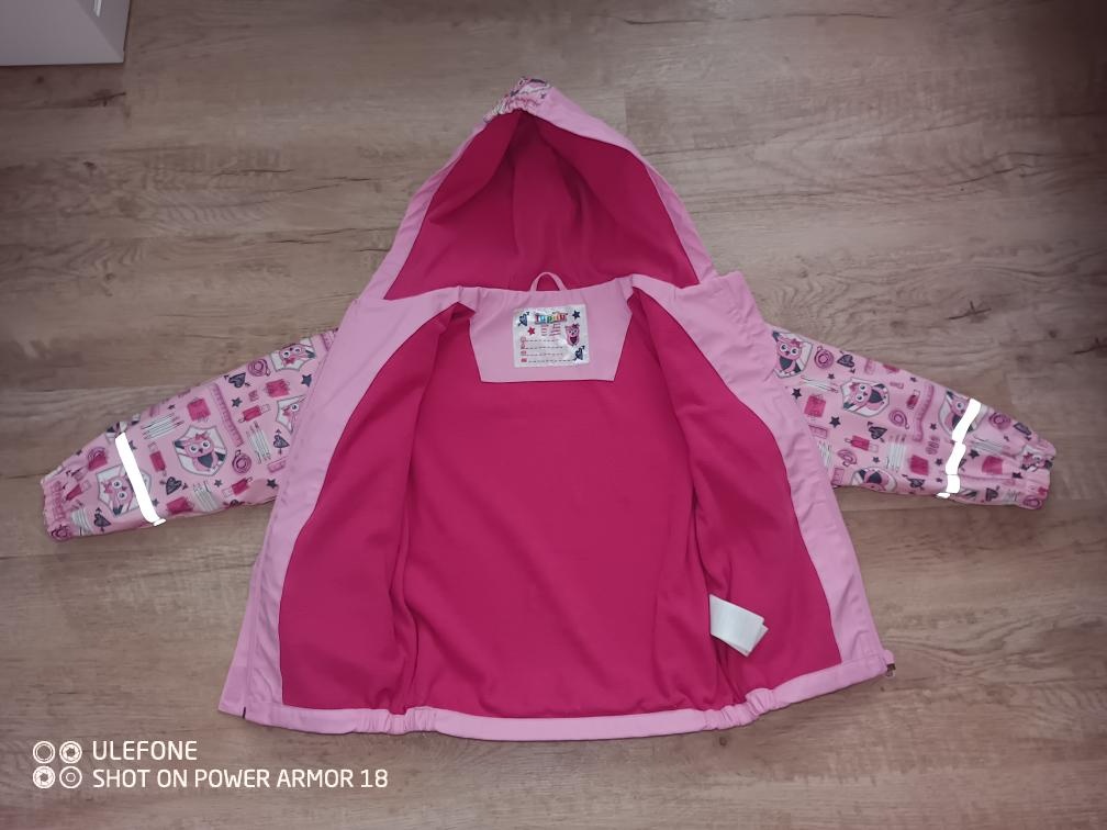 Dívčí nepromokavá bunda vel. 110/116 - 2