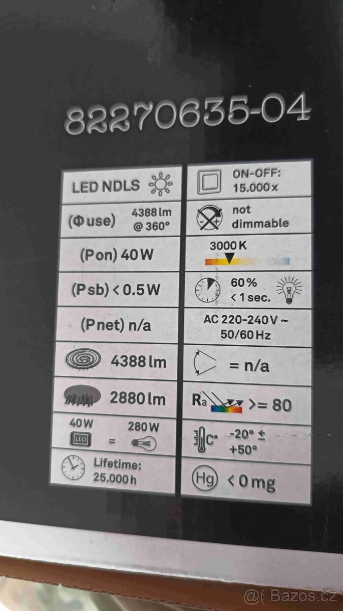 LED Podhledové svítidlo NDLS - obdélníkové, nové - 2