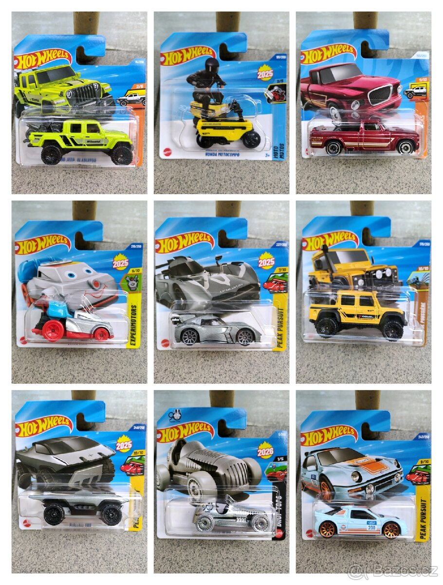HOT WHEELS MODELY 2022 - 2025 - 2