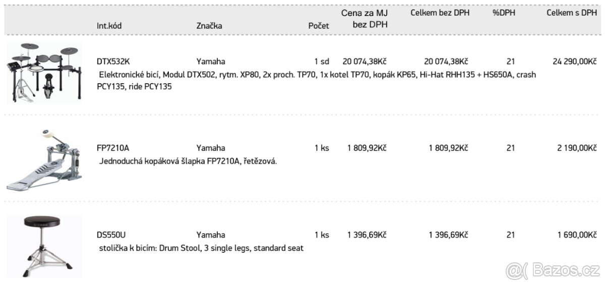Elektronické bicí, Modul DTX502 - 2