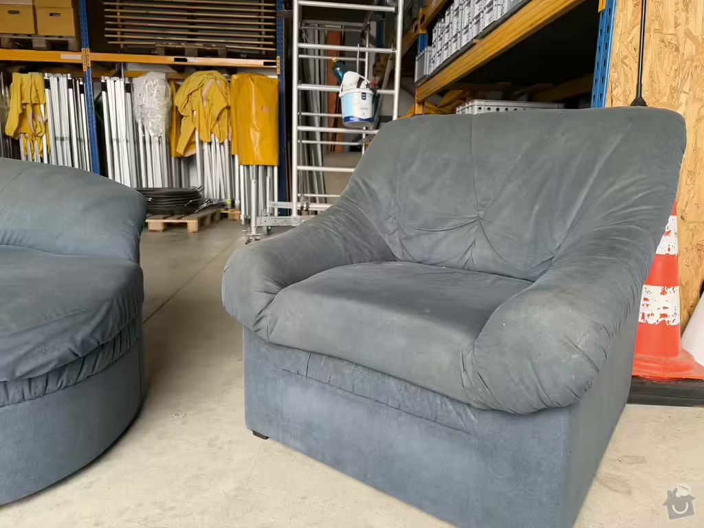 rozkládací gauč + křeslo - 2