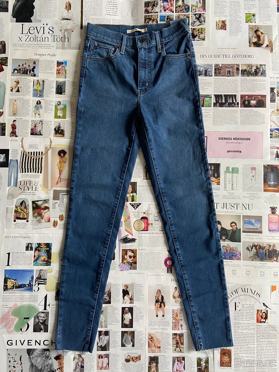 Levi’s Mile High Super Skinny W25 L30 džíny XS Levis Levi - 2