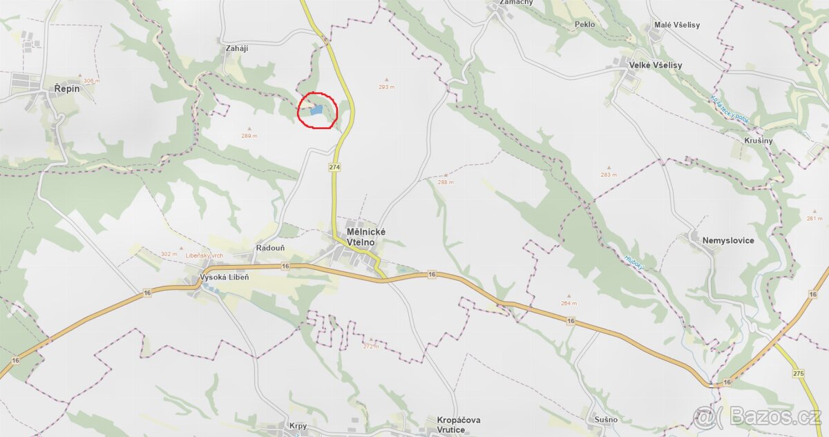 Prodám lesní pozemek v katastrálním území Radouň - 2