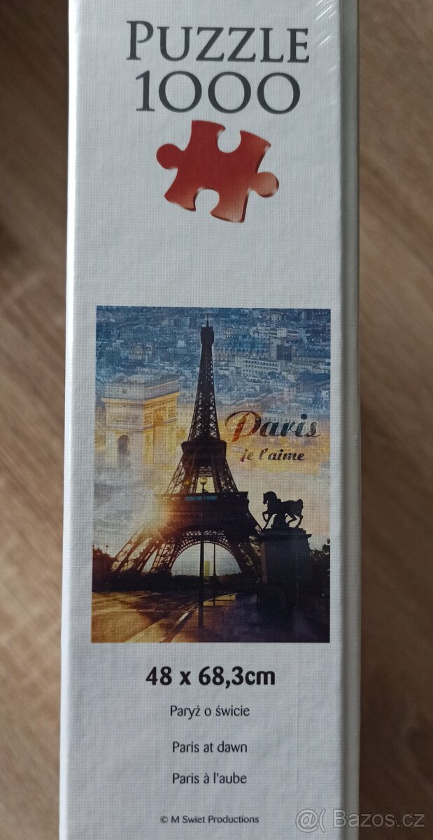 Puzzle Paříž - Puzzle Eiffelova věž - 1000 - Trefl - 2