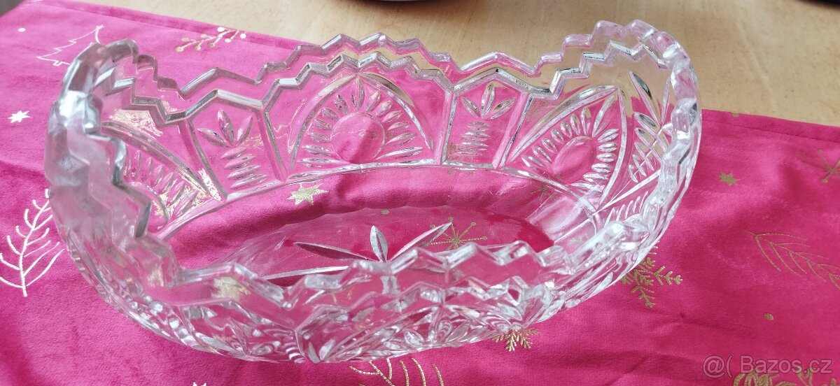 Broušená mísa lodička - 2