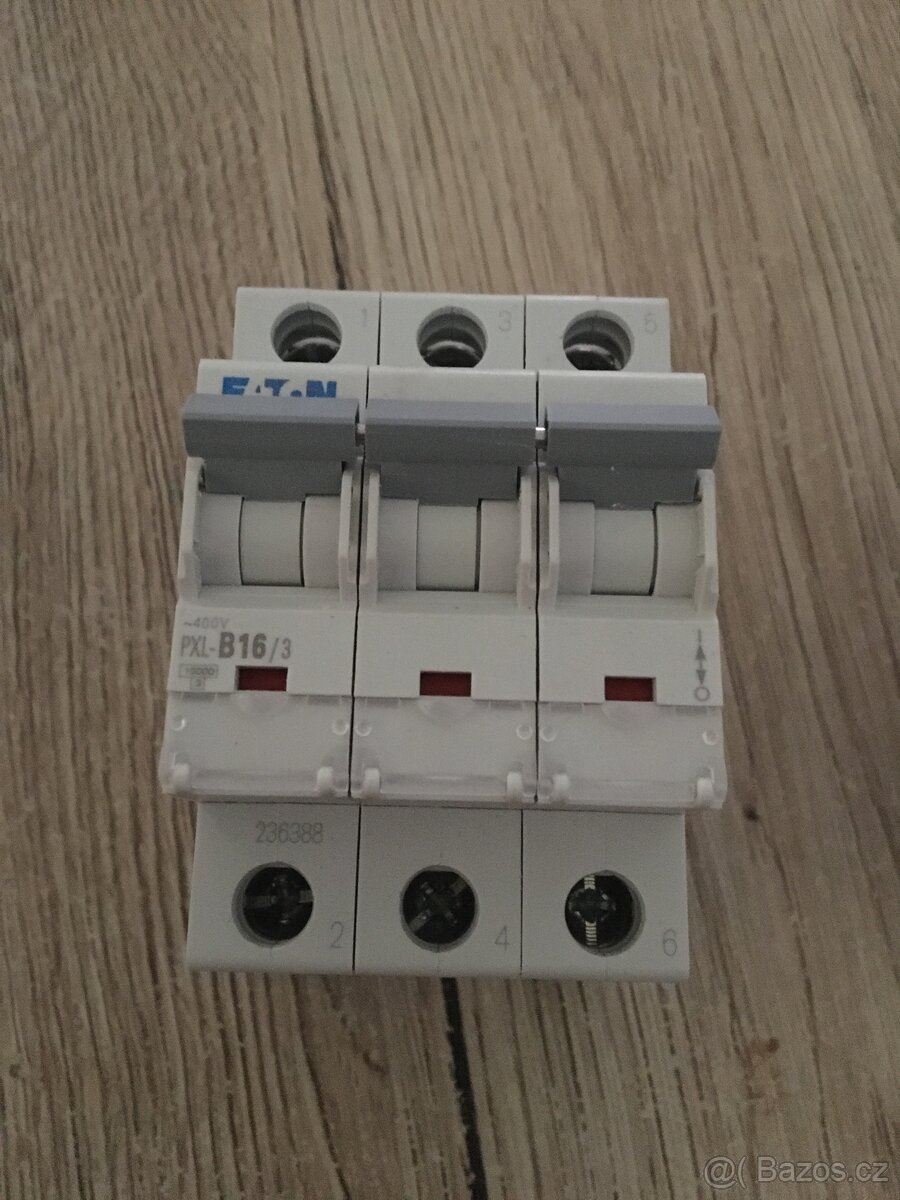 Jistič 2x PXL B16/3, 1x PXL C16/3 - 2