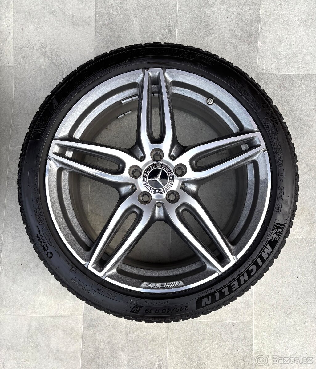 Mercedes E class W213 AMG Alu R19 5x112 Zimní Michelin - 2