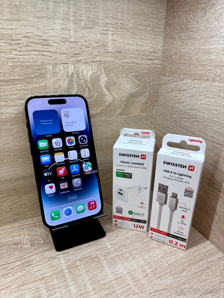 APPLE IPHONE 14 PRO 256GB SPACEGRAY 100% BATERIE - ZÁRUKA - - 2