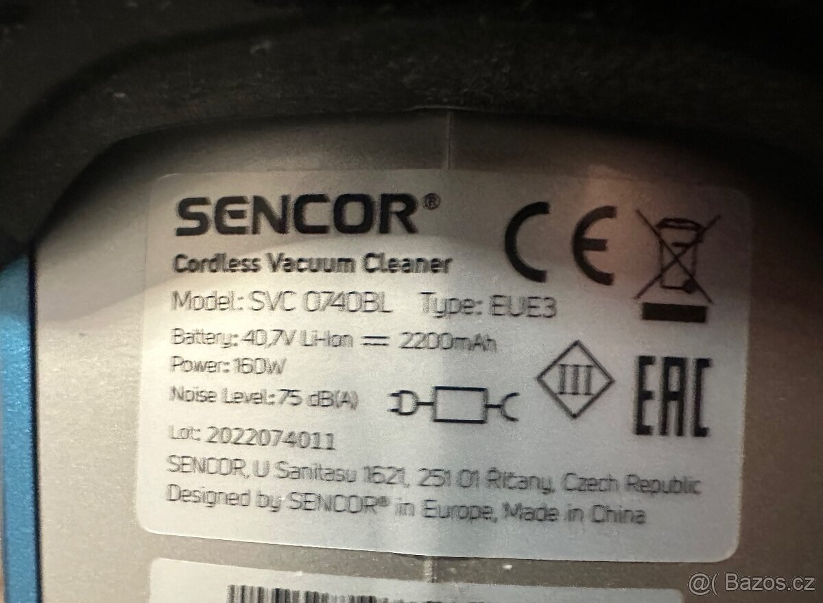 Vysavač SVC 0740BL-EUE3 - 2