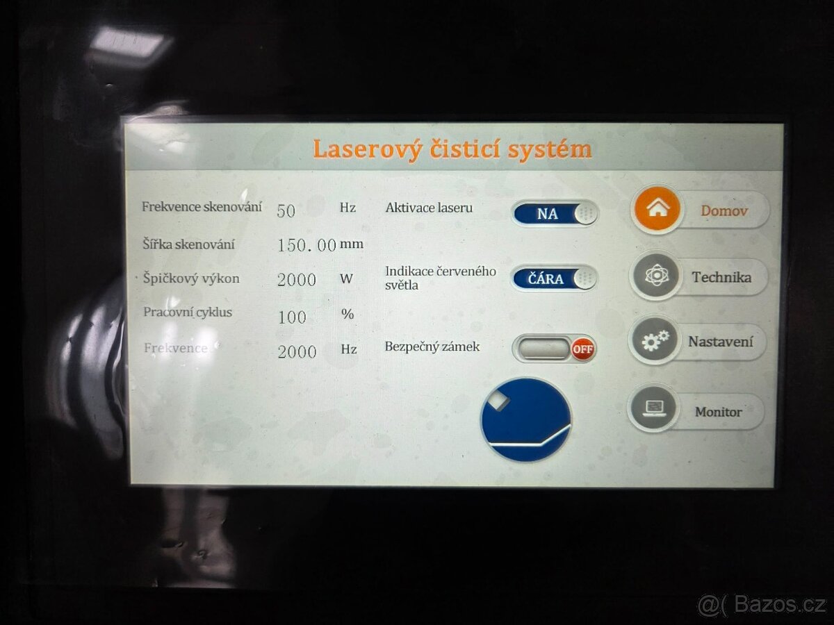 Čistící kontinuální laser - 2