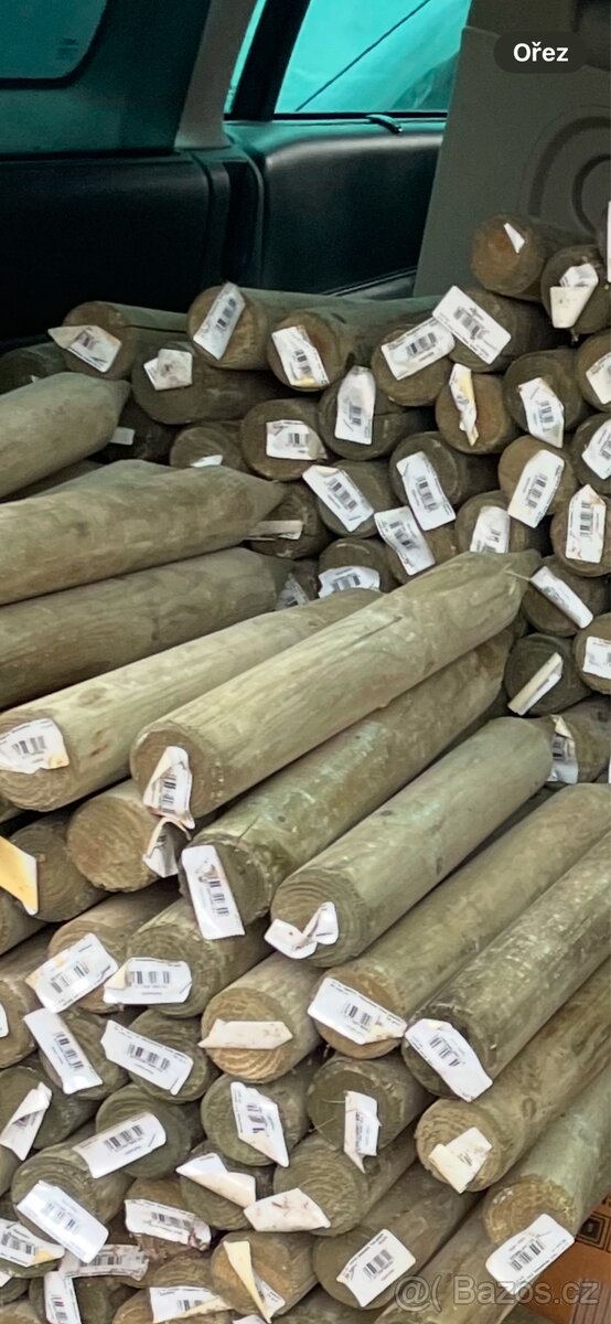 Kulatá dřevěná palisáda impregnovaná - 2