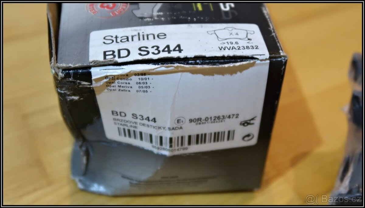 Sada brzdových destiček STARLINE BD S344 Opel - 2