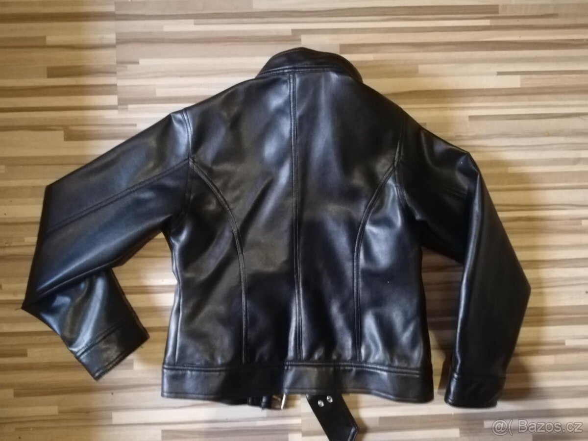 Kožená bunda - křivák,jako nová - 2