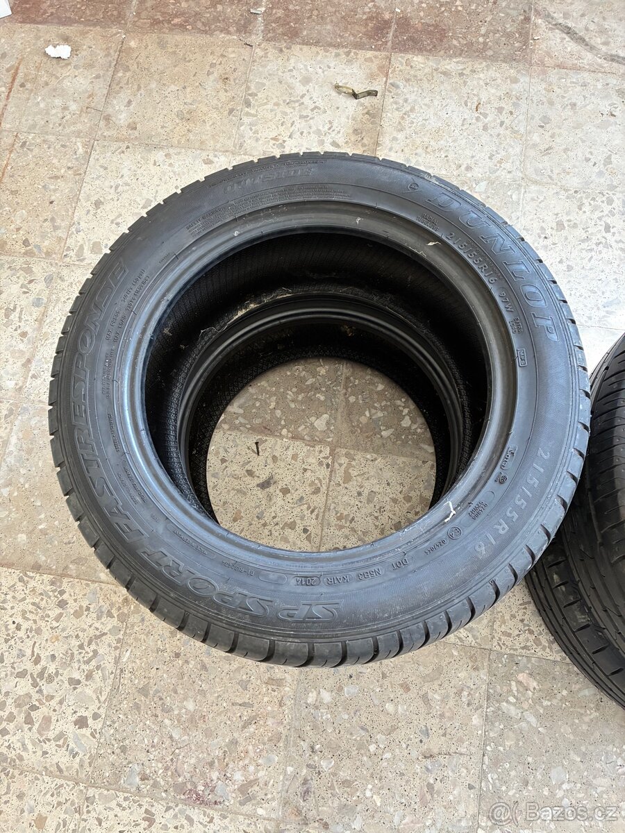 4ks letních pneu 215/55 r16 - 2
