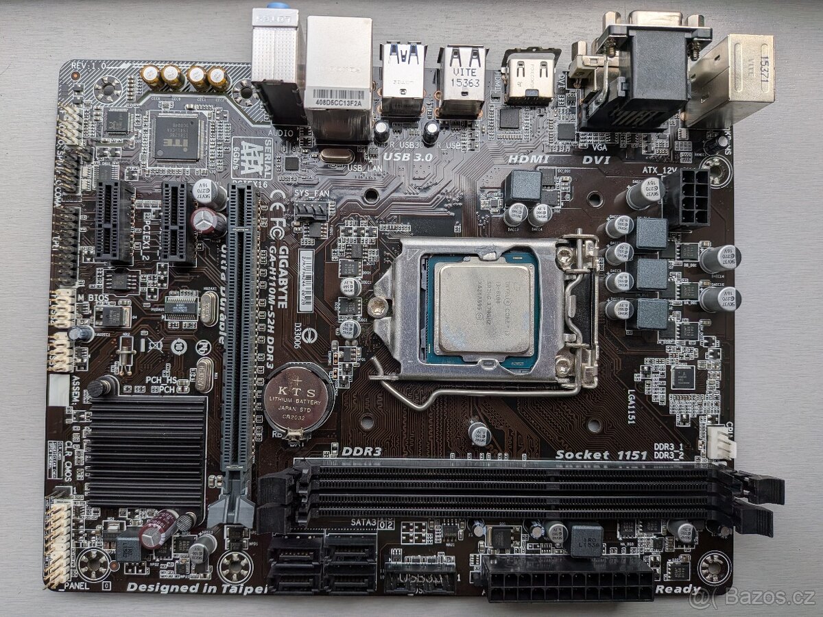 Gigabyte GA-H110M-S2H Core i3-6100 3,7GHz - 2