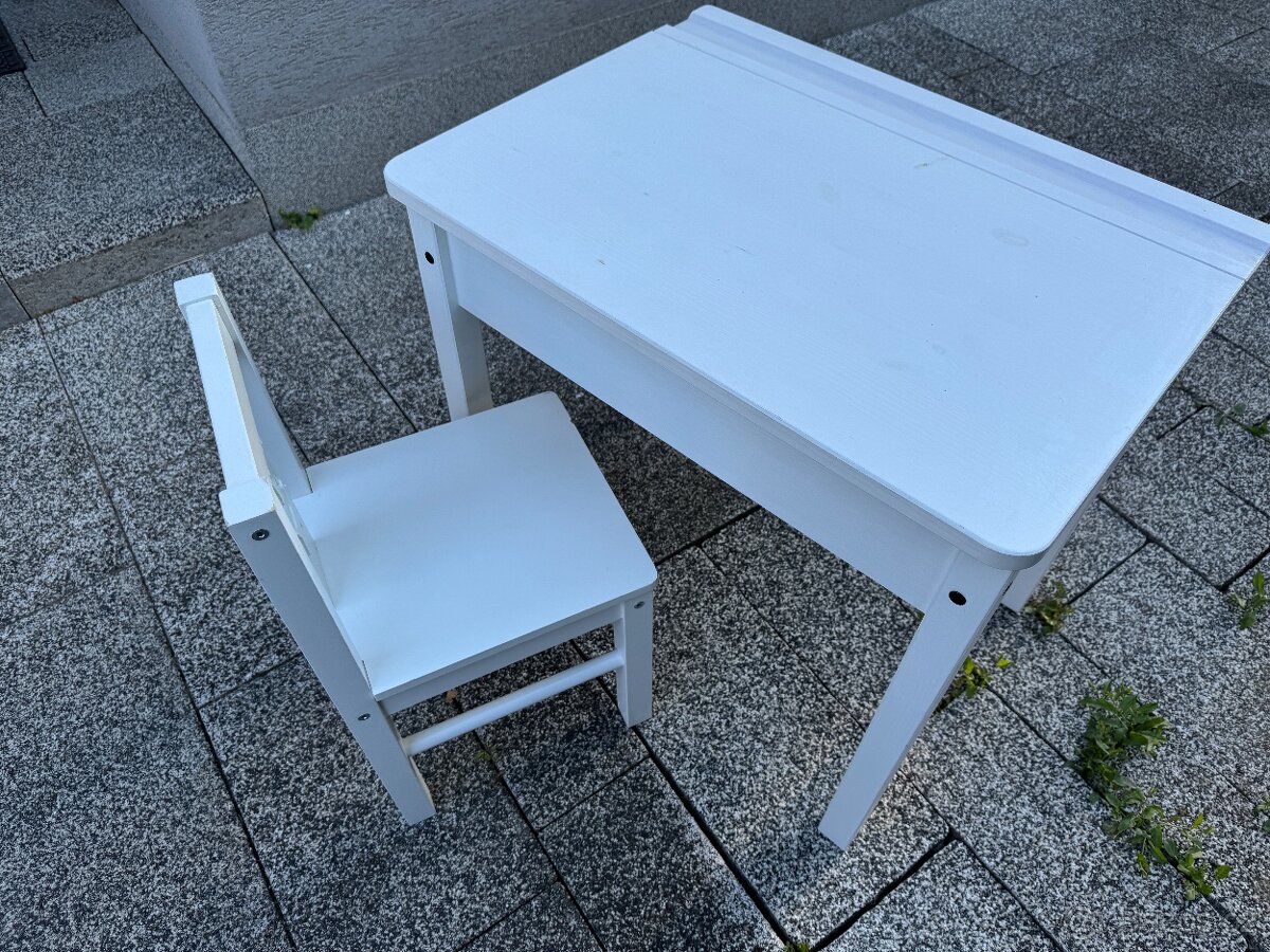 Detsky stul Ikea Sundvik + zidlicka Kritter - 2