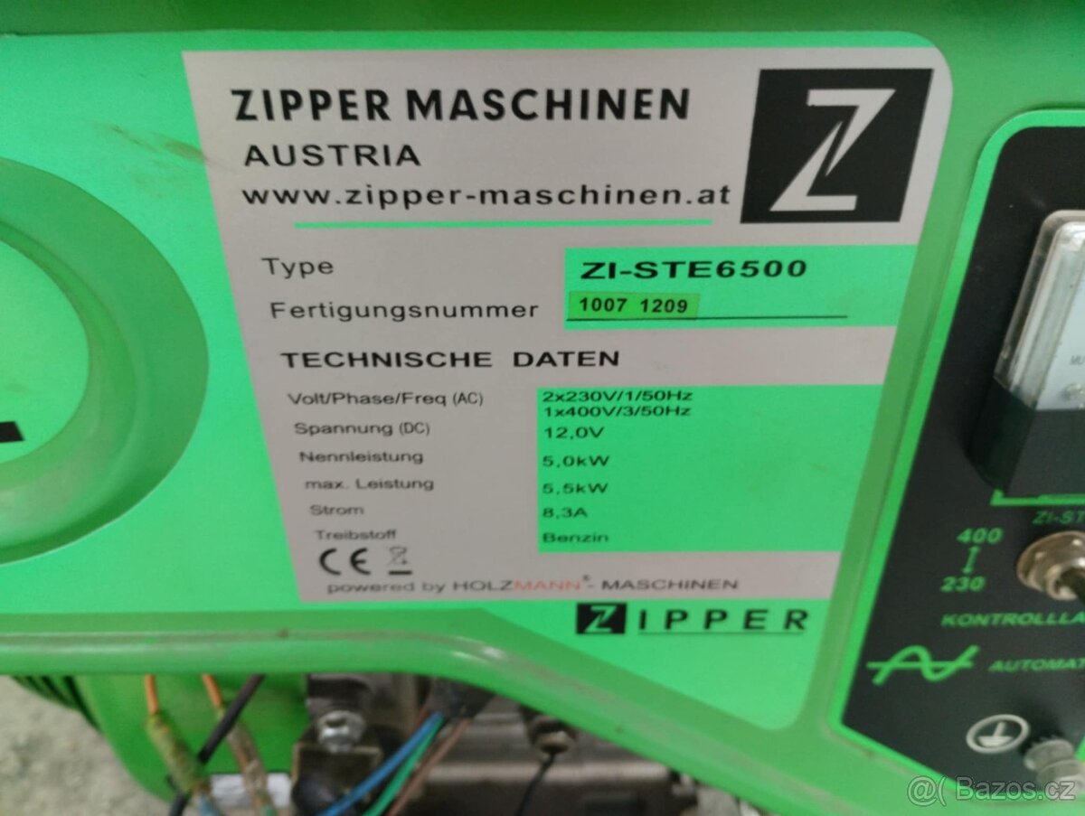 Elektrocentrála Zipper ZI - STE 6500 - 2