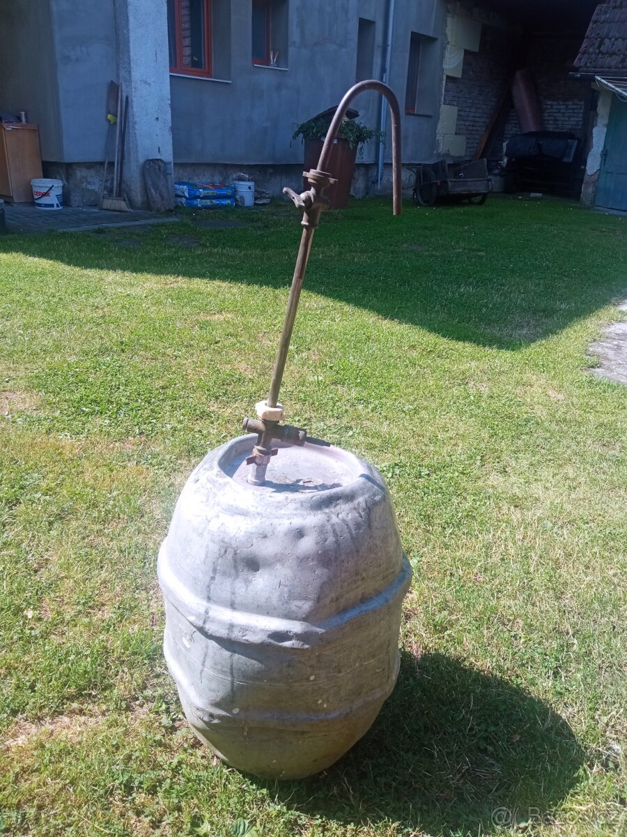 Stará retro pivní bečka+pípa - 2