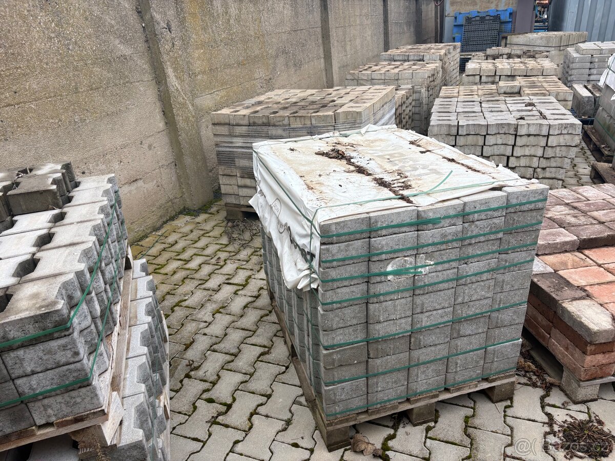 Zámková dlažba Best tvar kost 8cm - 2