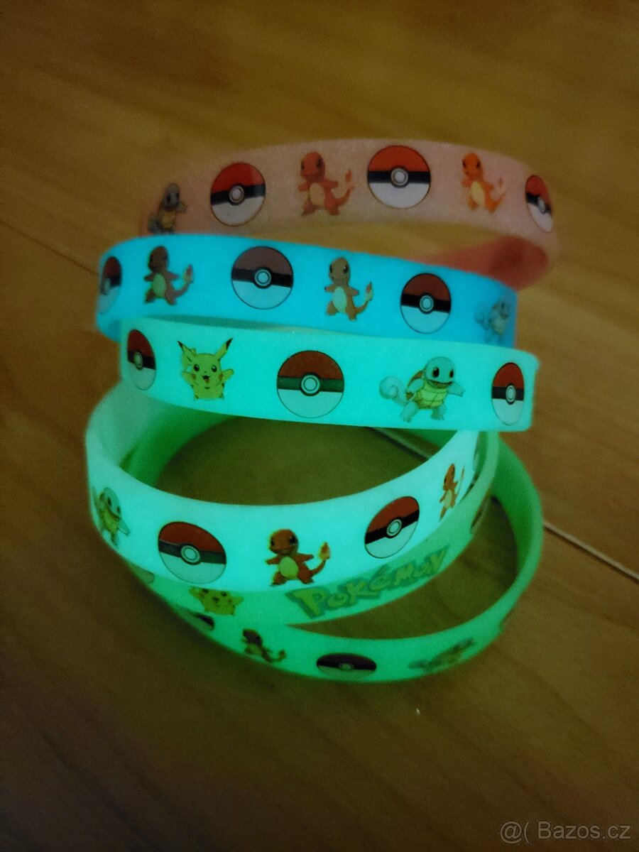 Dětské svítící náramky Pokemon / Pokémon Pikachu dárek - 2
