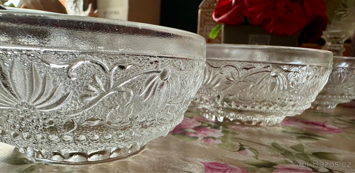 Cibulák sklo (od P.Pánka) retro Cechoslovakia 6+6+6 - 2