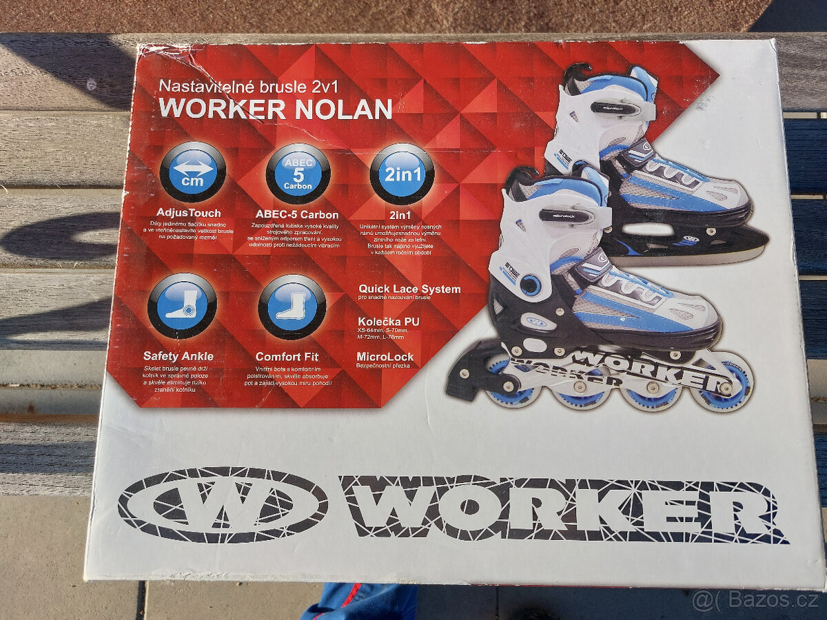 2 +1 kolečkové a lední brusle - 2