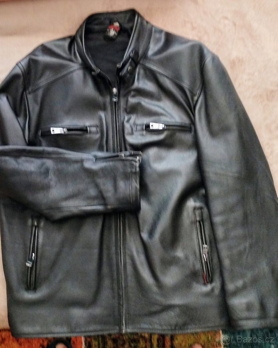 KOŽENÁ BUNDA (HOVĚZÍNA),Černá - 2