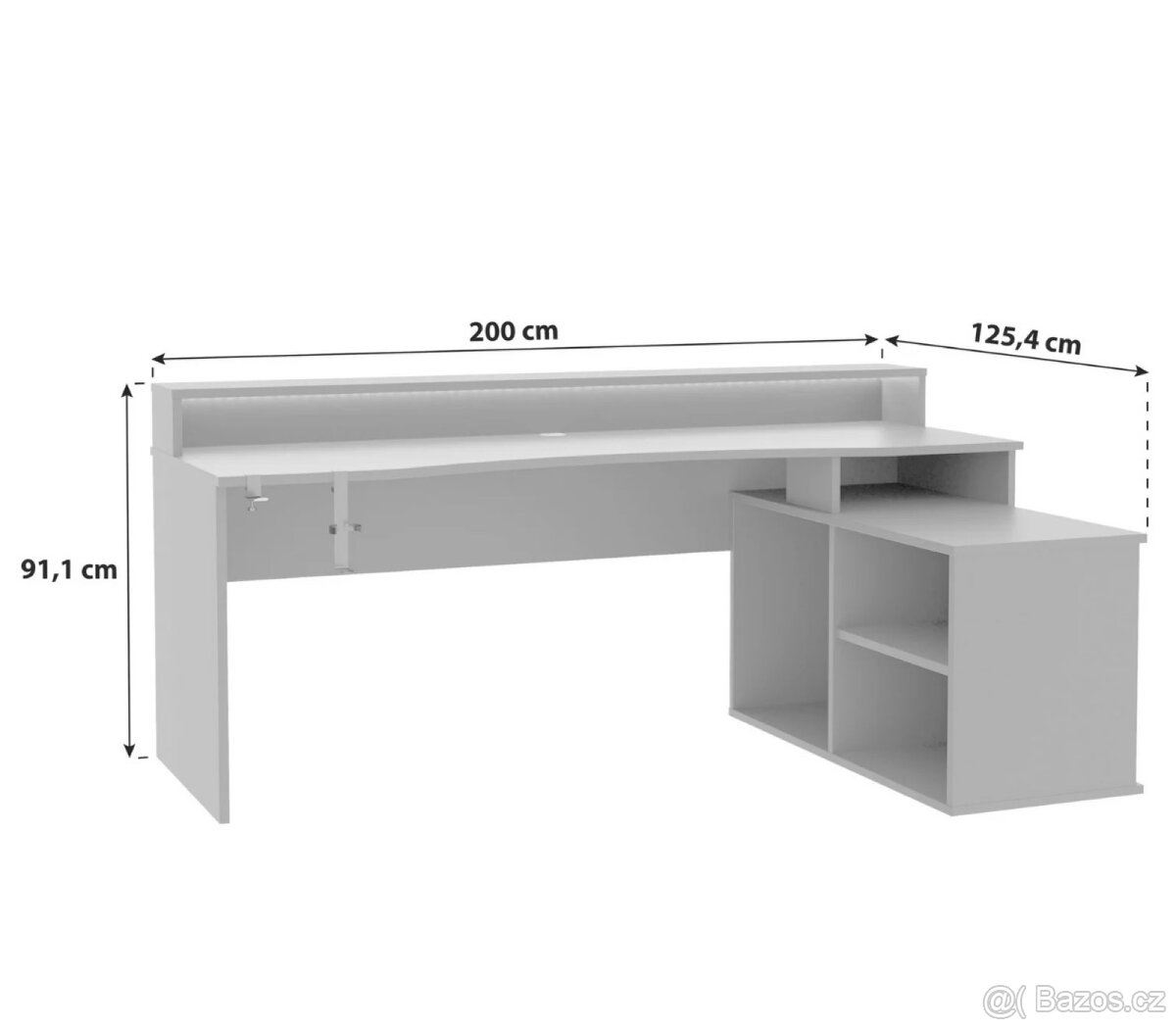 Herní stůl TEZAUR 200 CM - 2