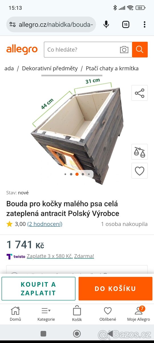 Zateplená bouda pro kočku - 2