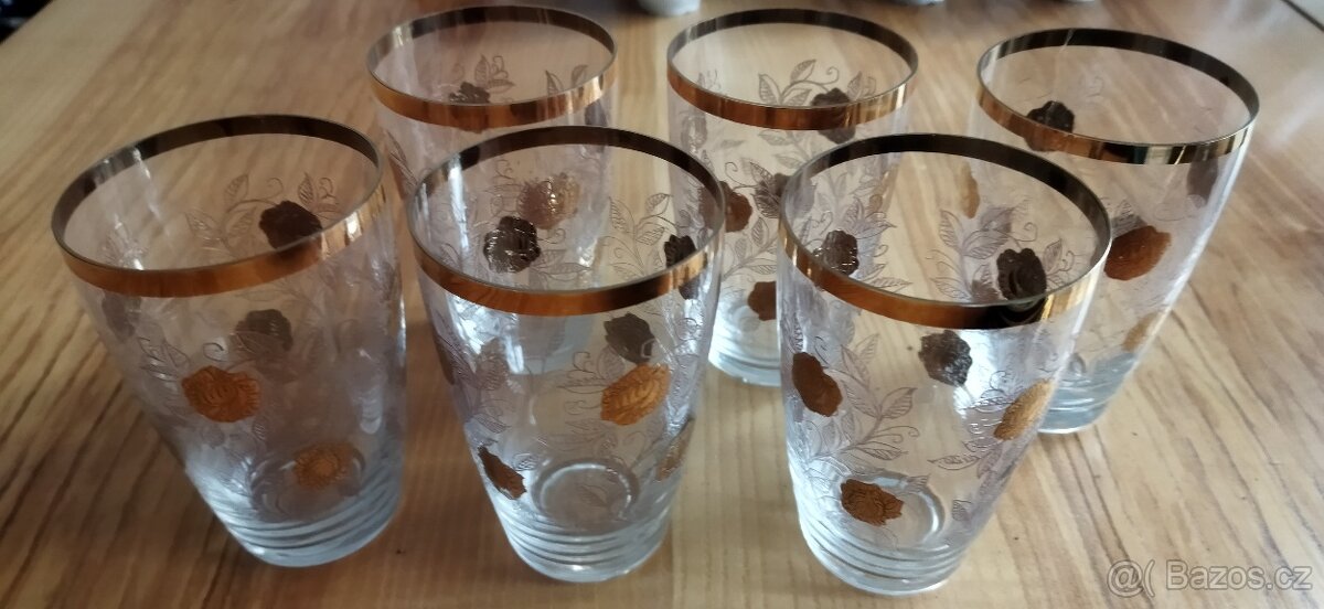 Pozlacené skleničky - 2
