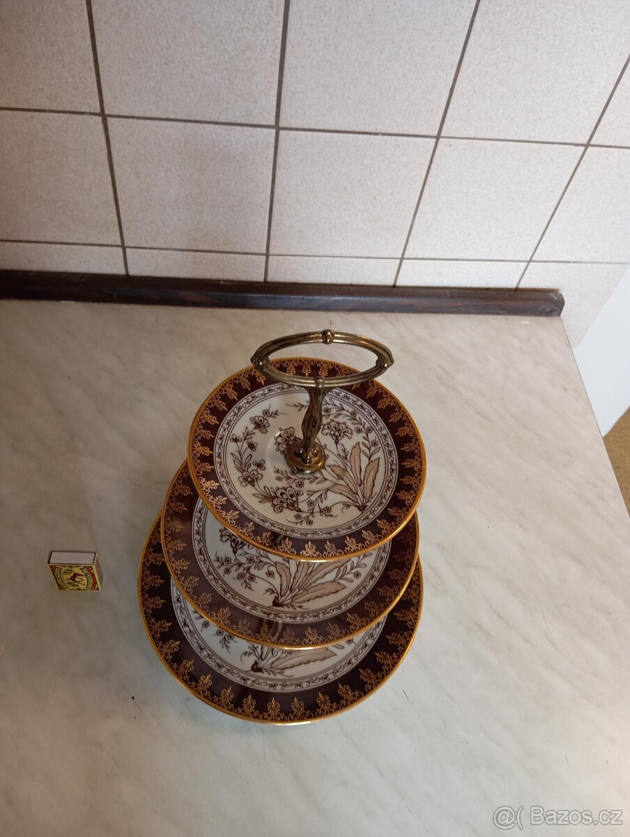 Etažér porcelán - 2