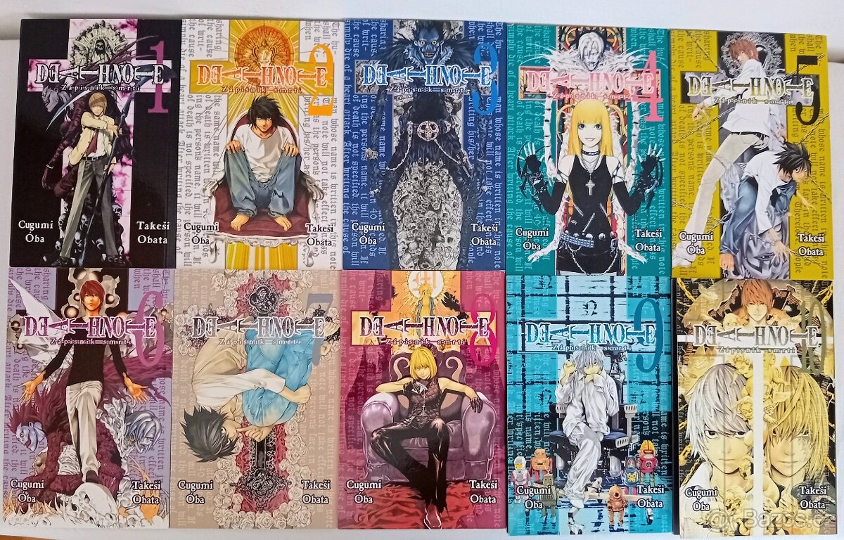 Manga Death Note (Zápisník smrti) 1-10--PRODÁNO-- - 2