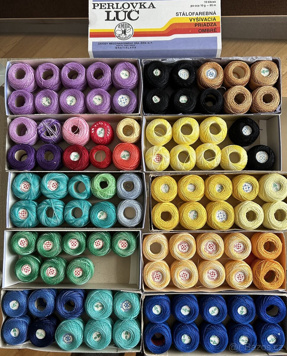 Háčkovací a vyšívací příze mix - 2