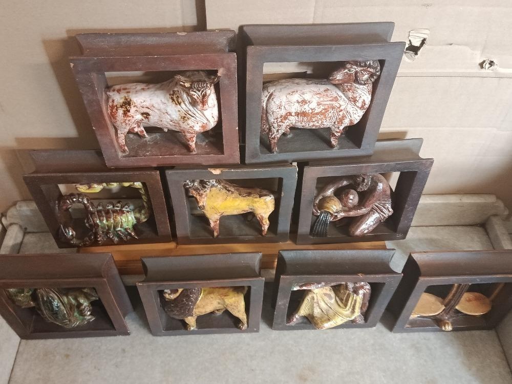 Staré dekorativní keramické kachle - 2