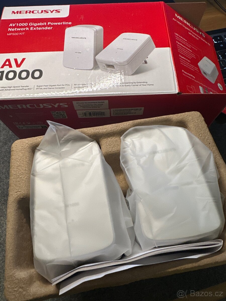 Síťový rozvod LAN po 230V Mercusys MP500 KIT (MP500 KIT) bíl - 2