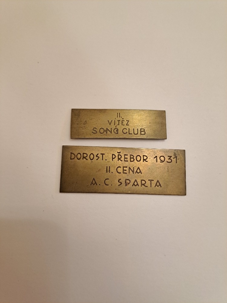 STARÉ MOSAZNÉ MEDAILE ZE 30.let - 2