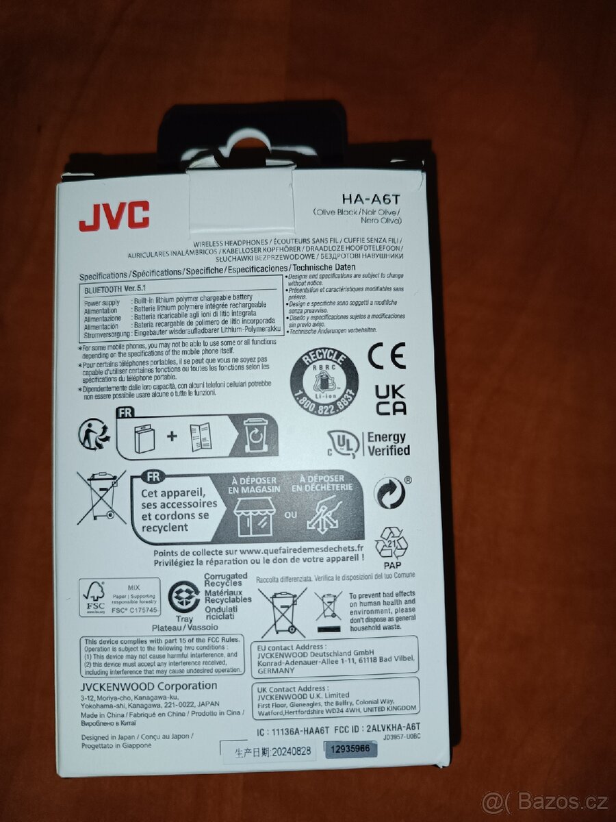 Bezdrátová sluchátka Jvc HA-A6T - 2