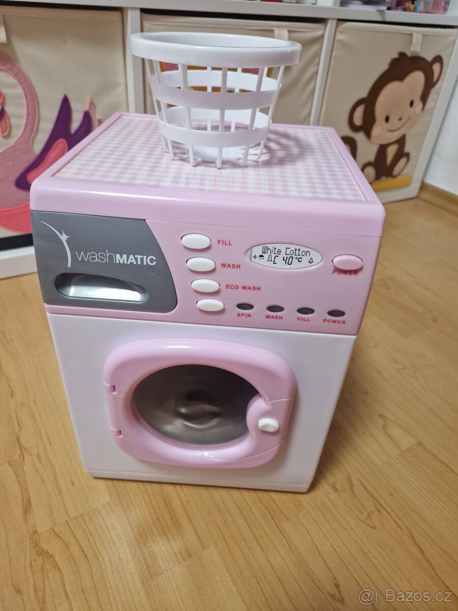 Dětská růžová pračka - 2
