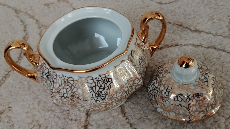 Kávový servis zlacený - 2