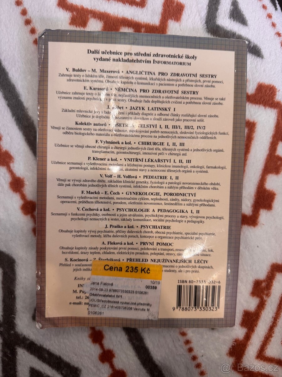 Ošetřovatelství IV/1 – Informatorium - 2