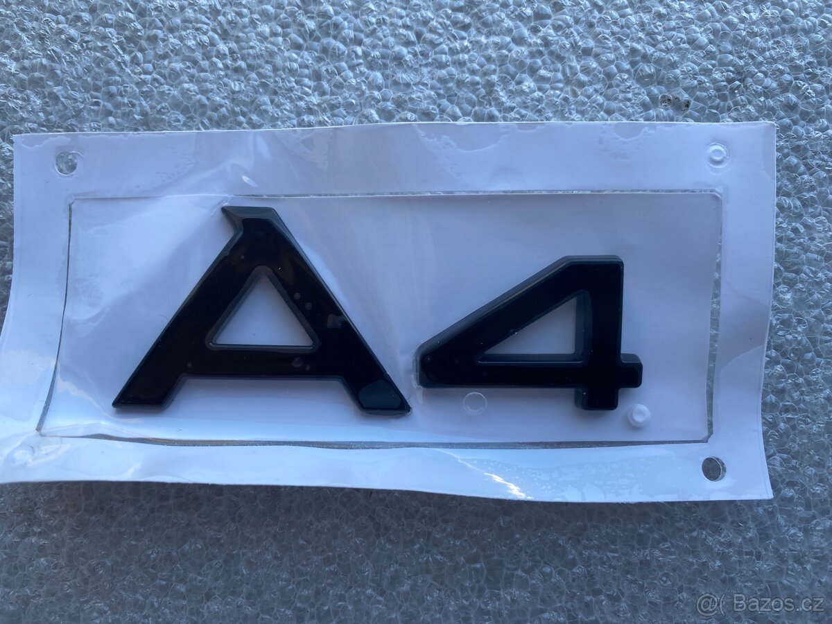 Emblém A4 černý - 2