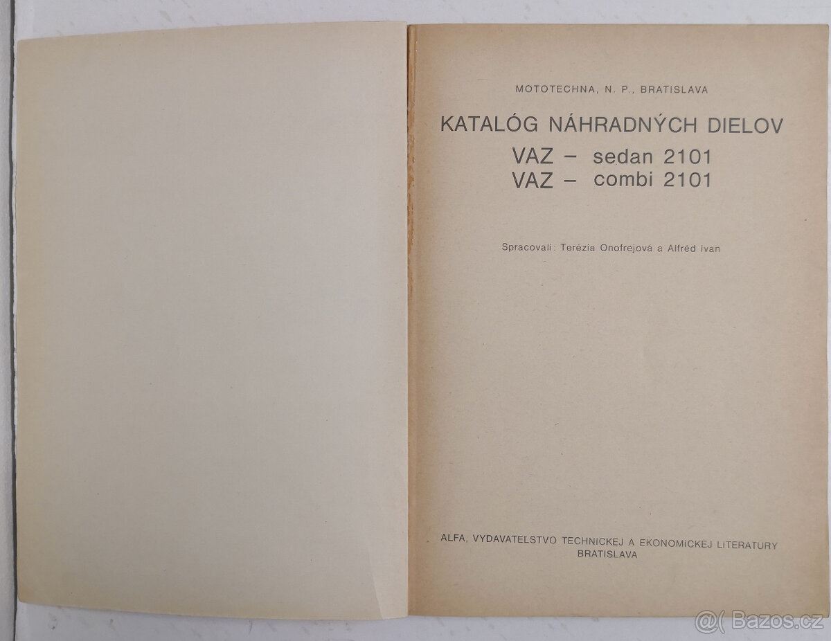 Katalóg náhradných dielov - VAZ 2101 (ŽIGULI) 2 - 2