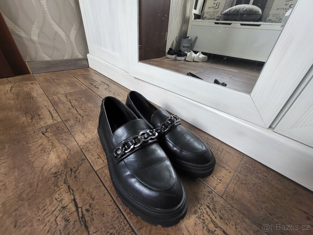 MOKASÍNY vel.41 zn.CATWALK ČERNÉ MODERNÍ - 2