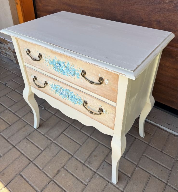 ručně malovaná komoda z masivu - 2