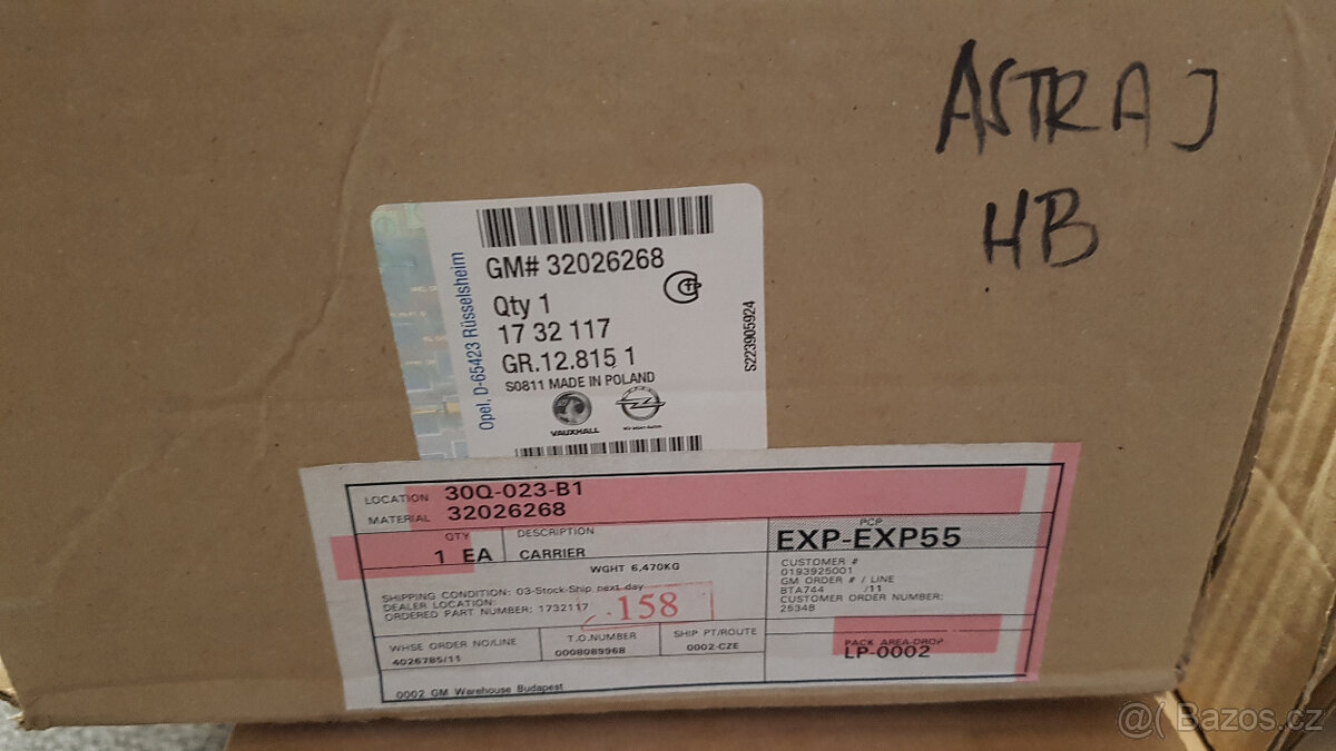 Příčníky Opel Astra J 2009- 5 dv. - 2