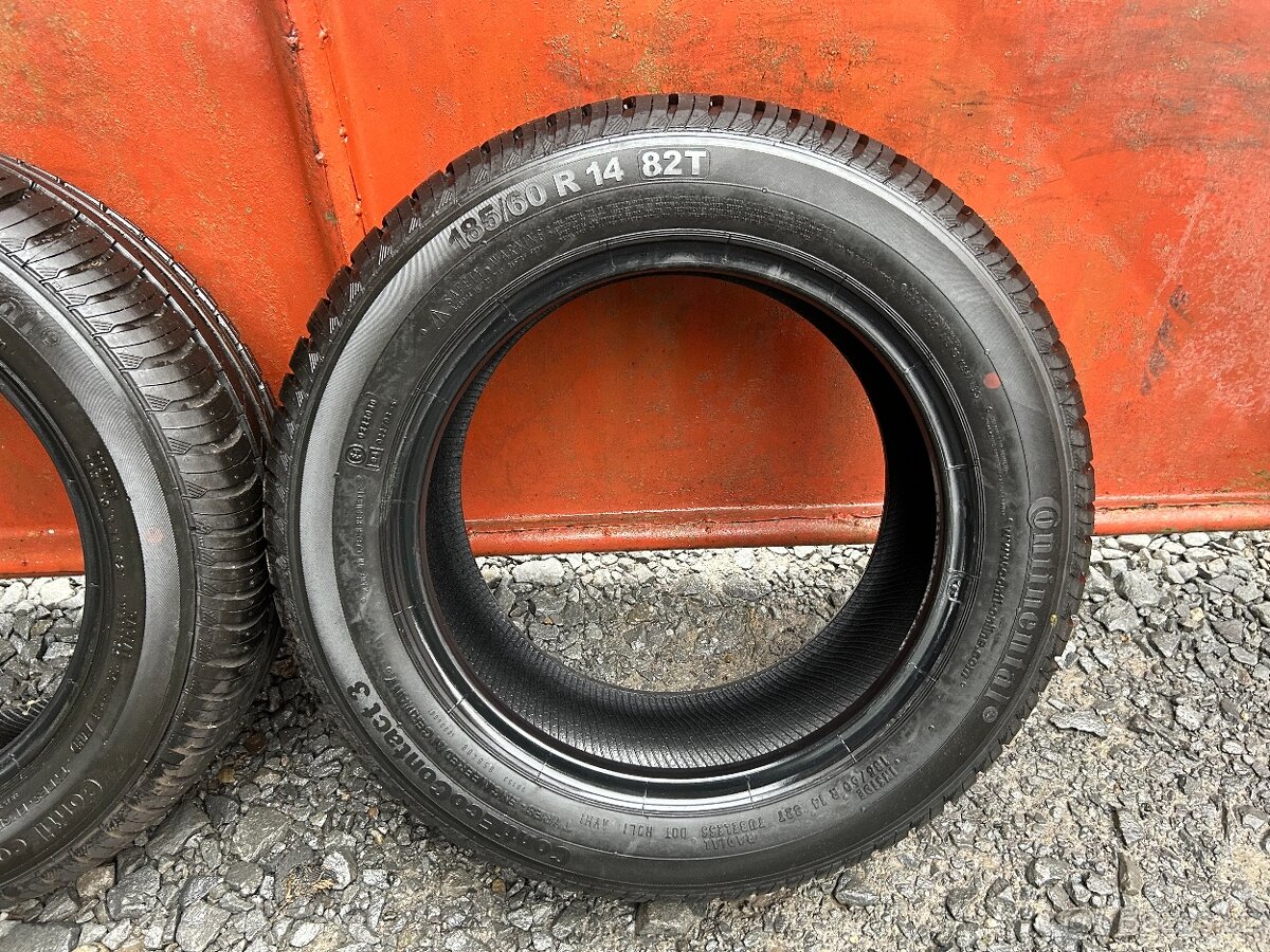 Prodám gumy 185/60/14 Continental - 2