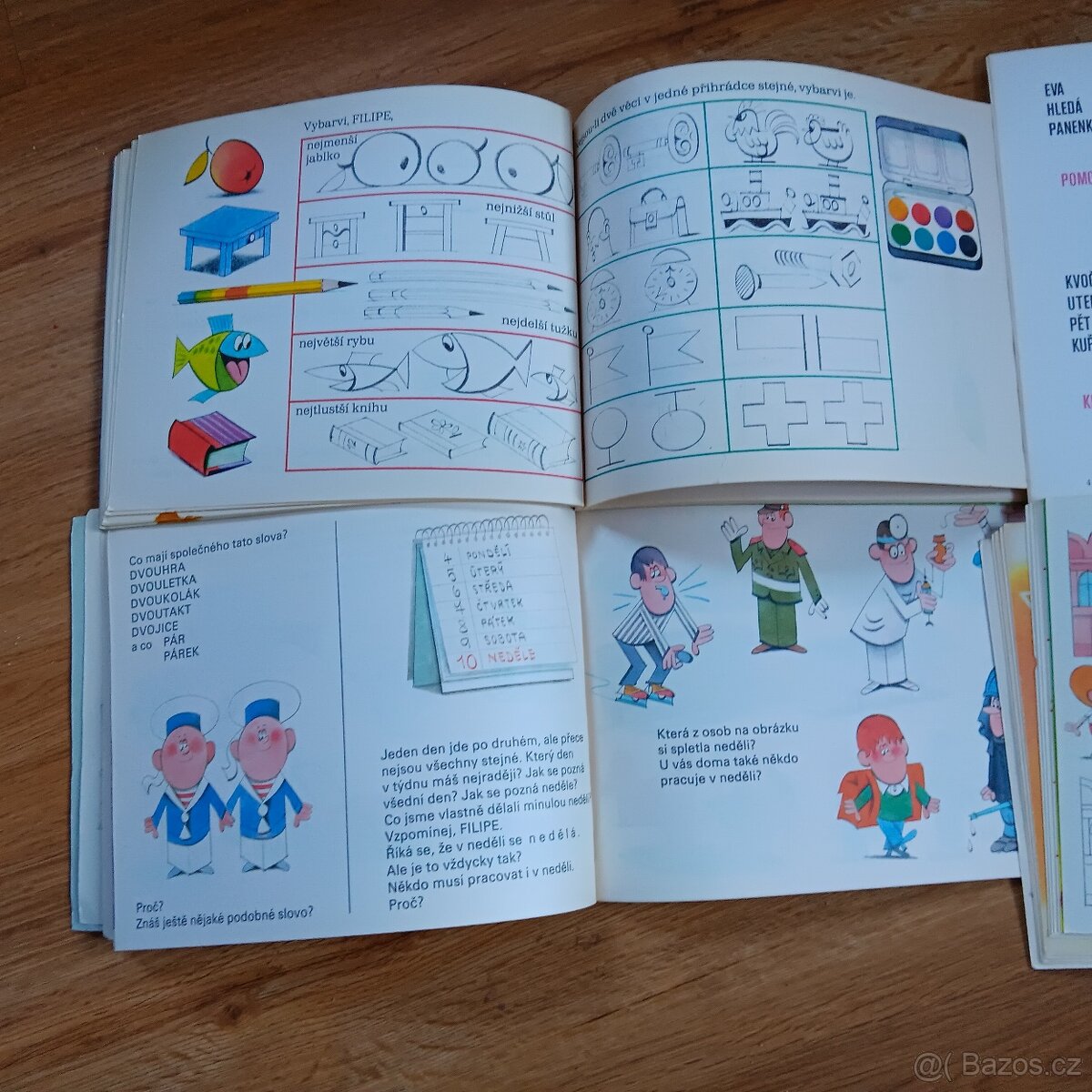 Retro učebnice pro předškoláky rok 1980 - 2